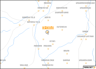 map of Kakini