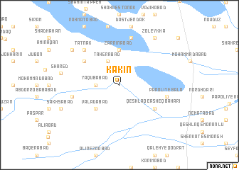 map of Kakīn