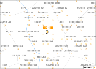 map of Kakin