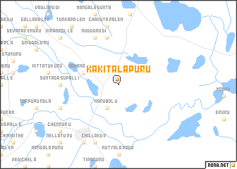 map of Kākitālapūru