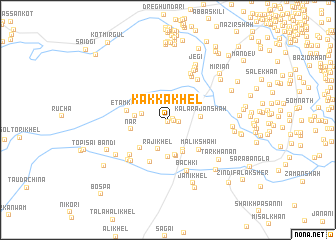 map of Kakka Khel