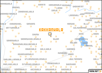 map of Kakkānwāla