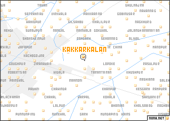 map of Kakkar Kalān