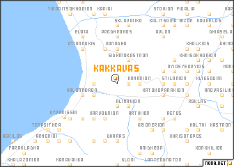 map of Kákkavas