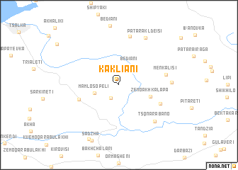 map of Kakliani