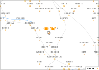 map of Kakodé