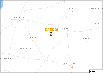 map of Kakodi