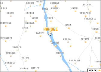 map of Kakoge