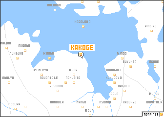 map of Kakoge