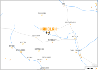 map of Kākolak