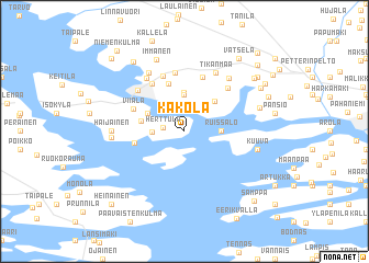 map of Käkölä