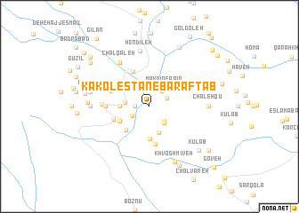 map of Kākolestān-e Barāftāb