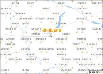 map of Kąkolewo