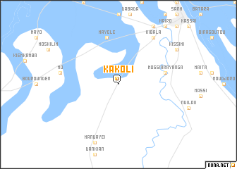 map of Kakoli