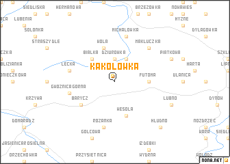 map of Kąkolówka