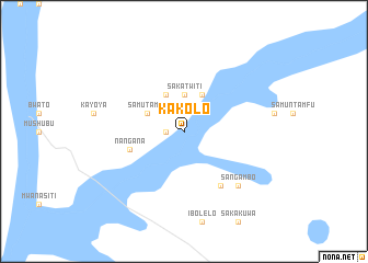 map of Kakolo