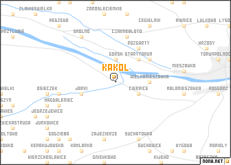 map of Kąkol