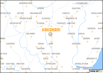 map of Kakomani