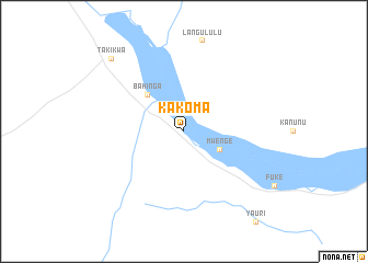 map of Kakoma