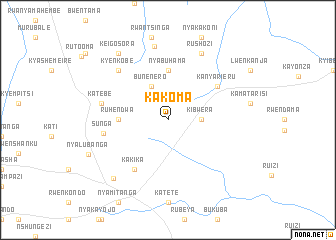 map of Kakoma