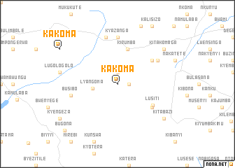 map of Kakoma