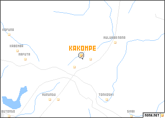 map of Kakompe