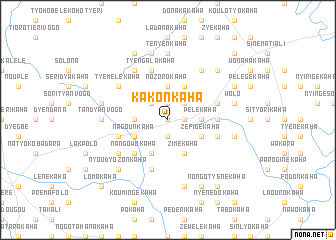 map of Kakonkaha