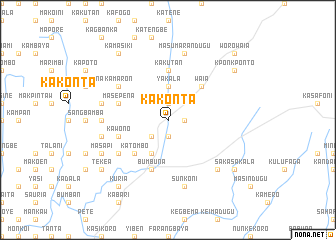 map of Kakonta