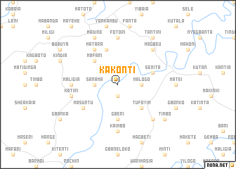 map of Kakonti