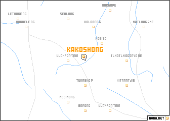 map of Kakoshong