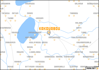 map of Kakouabou