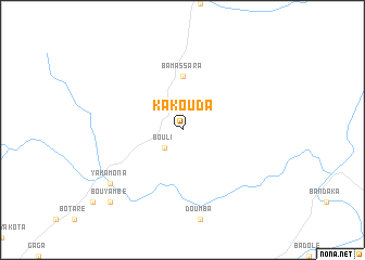 map of Kakouda