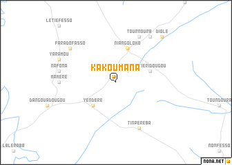 map of Kakoumana