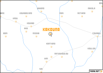 map of Kakouna