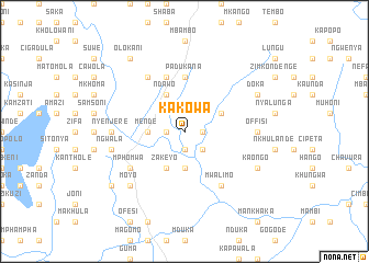 map of Kakowa