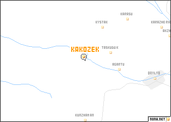 map of Kakozek