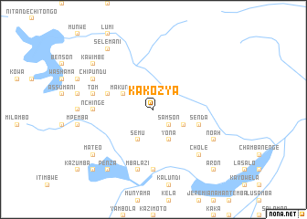 map of Kakozya