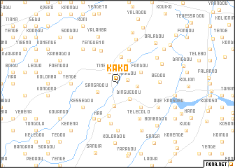 map of Kako