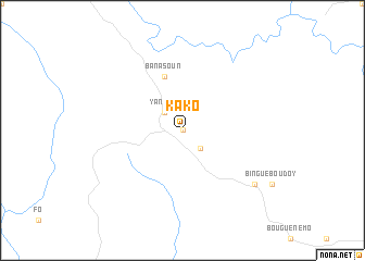 map of Kako