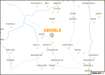 map of Kakpalé