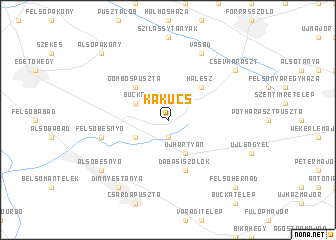 map of Kakucs