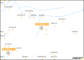 map of Kakumba