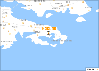 map of Kakuna