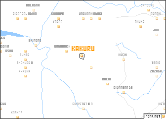 map of Kakuru