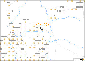 map of Kakwagh