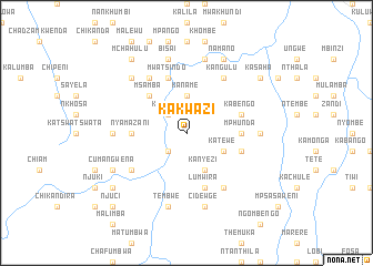 map of Kakwazi