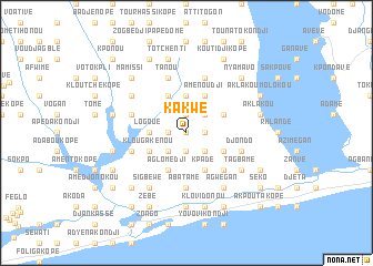 map of Kakwé