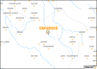 map of Kakwonka