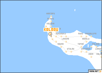 map of Kala`au