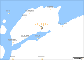 map of Kalabahi